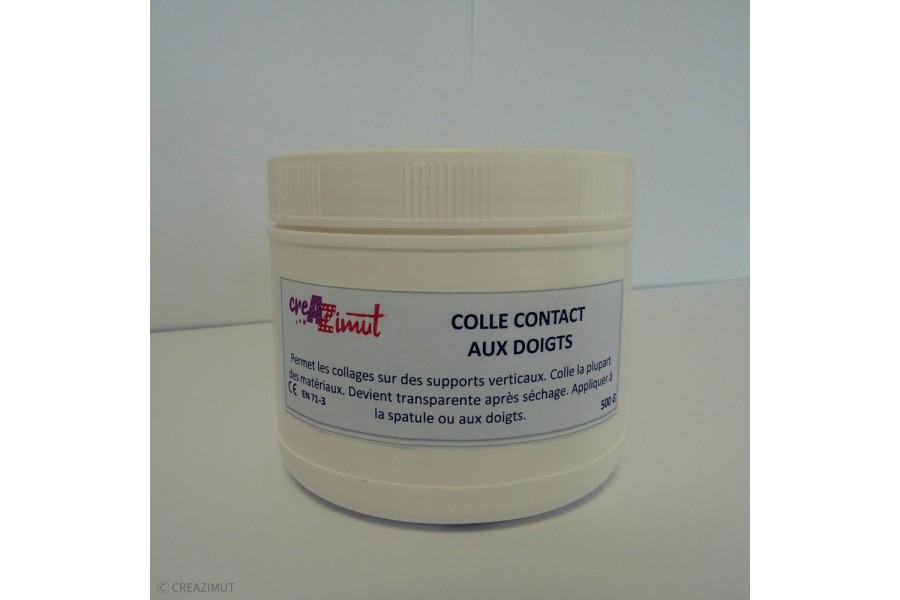 Colle contact aux doigts