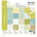 Set 40 feuilles scrapbooking 30,5x30,5cm Pure 11001804 ARTEMIO