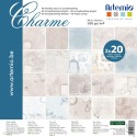 Set 40 feuilles scrapbooking 30,5x30,5cm Charme 11001805 ARTEMIO